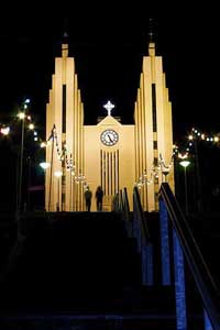 Iglesia en Akureyri, Islandia