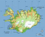Mapa de Islandia